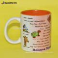 SUNMETA supply ceramic coated mug for sublimation wholesale